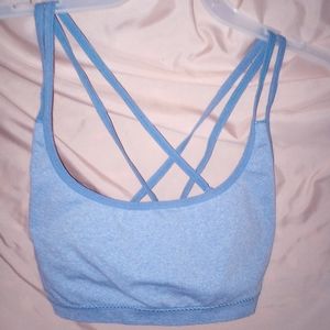Free Press Womans Sports Bra Blue Med